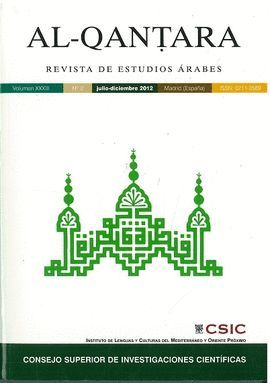 Se publica un nuevo número de la revista "Al-Qantara. Revista de Estudios Árabes" con una reseña de Maribel Fierro  (ILC)