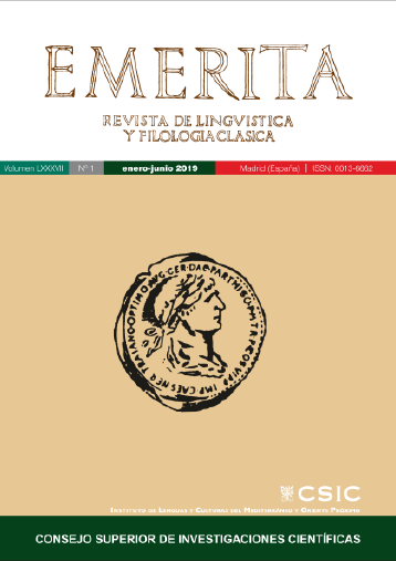 Ya se encuentra disponible el Vol 91, nº 2 de 2023 de la revista "Emerita. Revista de Lingüística y Filología Clásica"