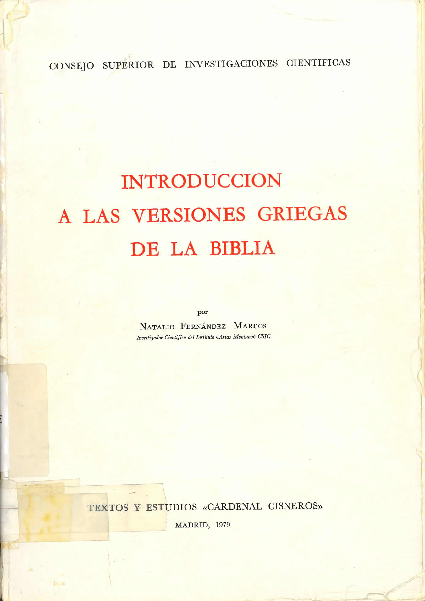 La pieza del mes de la Biblioteca Tomás Navarro Tomás destaca la obra de Natalio Fernández Marcos