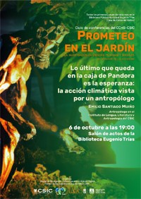 Ciclo de conferencias Prometeo en el jardín: la investigación en ciencias humanas y sociales al servicio de la sociedad