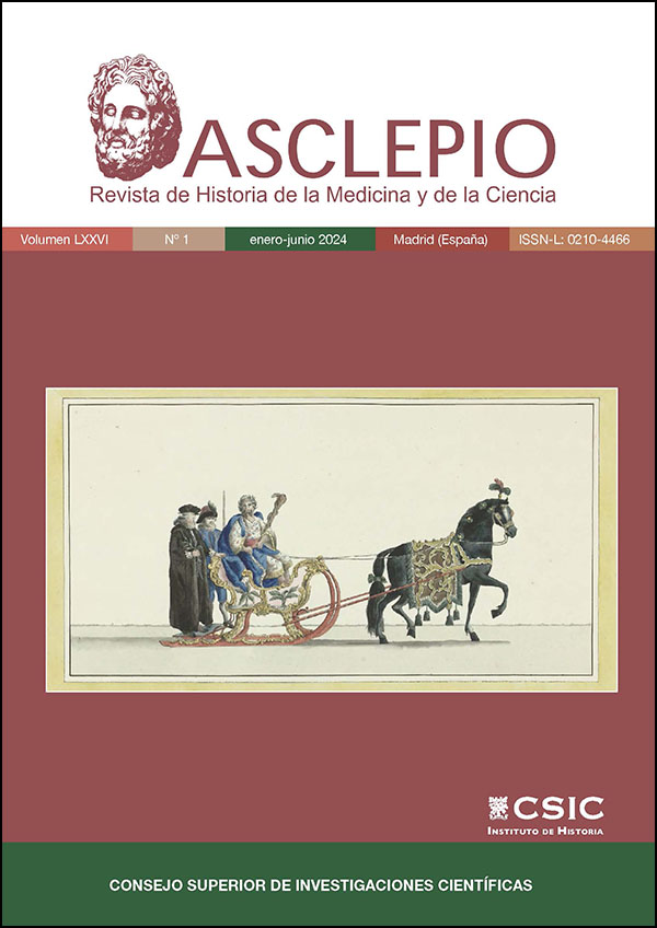 "Asclepio. Revista de Historia de la Medicina y de la Ciencia" publica el Vol. 76, Nº 1 de 2024