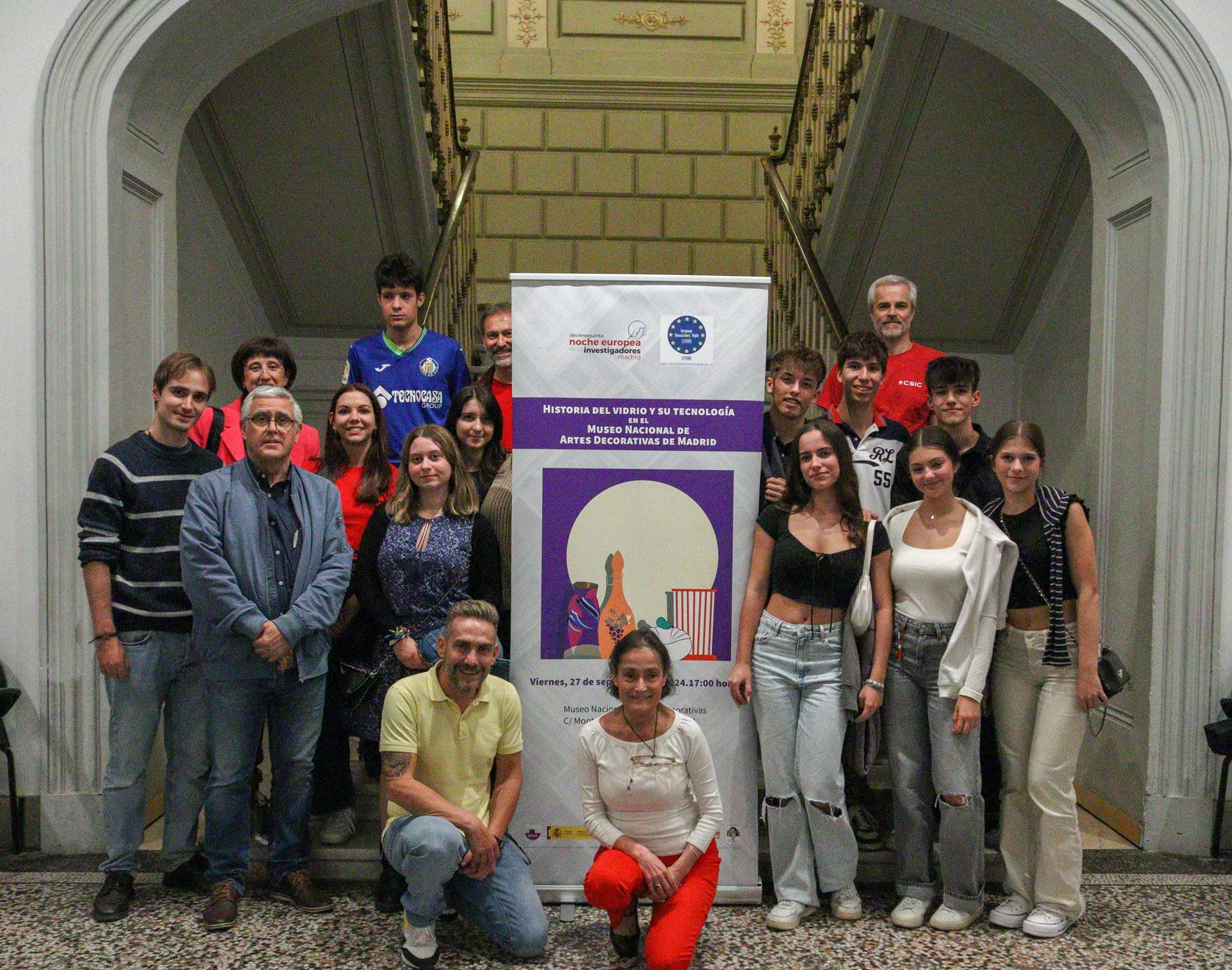 Equipo en el museo del romanticismo. Noche europea de los investigadores 2024