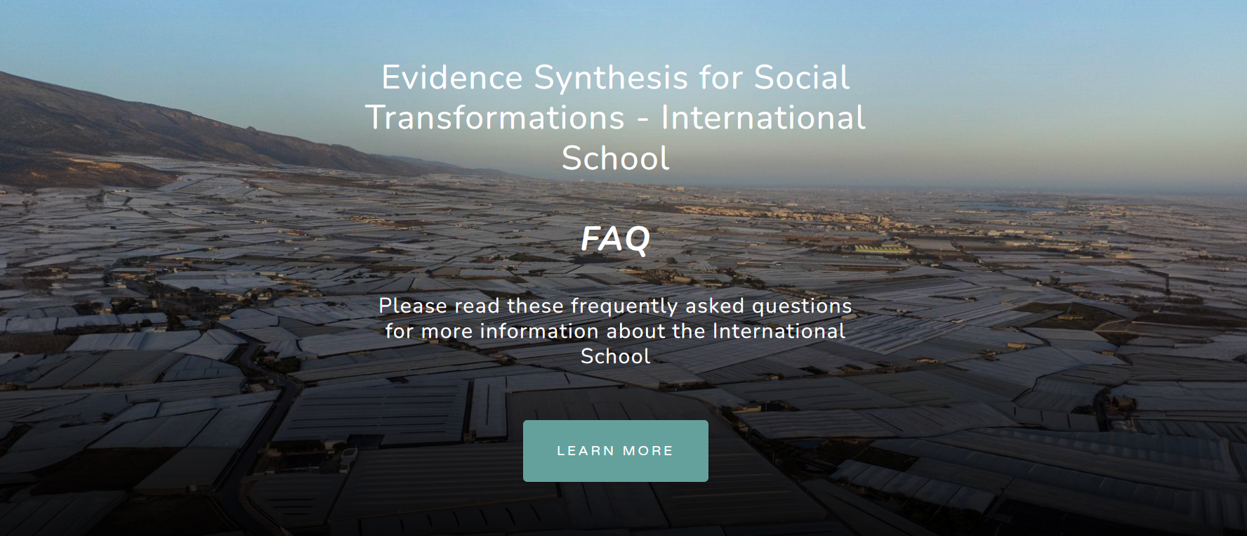 Escuela internacional sobre síntesis de evidencia para transformaciones sociales abierta a la participación del personal de los institutos del CCHS