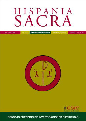 Publicado el Vol.76, nº 153 de 2024 de la revista "Hispania Sacra"