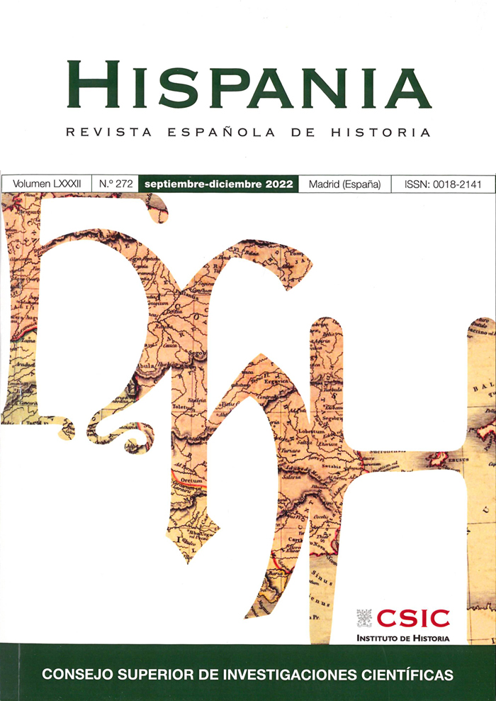 La revista "Hispania" publica el Vol. 83, nº 273 de 2023