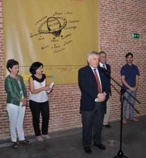 De izda. a dcha., Pilar García Mouton, Mª Luisa Cuenca, José Ramón Urquijo, José Antonio Pascual y  Mario Pedrazuela (Fotos: CSIC)