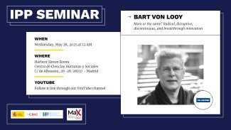 Cartel del seminario IPP con Bart Van Looy