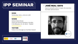 Cartel del seminario IPP con José Real-Dato