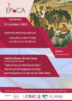 Seminario ÉPoCA «“Todo el mar y la tierra de mis islas”: Una lectura del imaginario nacional puertorriqueño en la obra de Luis Palés Matos»