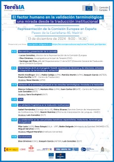 Jornada TeresIA "El factor humano en la validación terminológica: una mirada desde la traducción institucional"