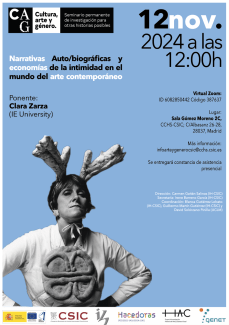 Seminario permanente «Cultura, Arte y Género»: "Narrativas Auto/biográficas y economías de la intimidad en el mundo del arte contemporáneo"