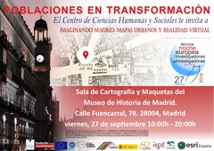 X Noche Europea de los investigadores e Investigadoras de Madrid 2019: "Poblaciones en transformación"