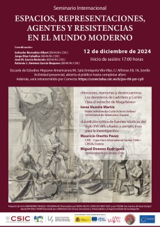 Seminario «Espacios, representaciones, agentes y resistencias en el mundo moderno»