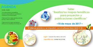 Taller: "Realiza tus mapas temáticos para proyectos y publicaciones científicas"